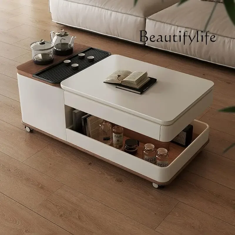 LXMovable رفع بلاطة الصخور طاولة القهوة طاولة القهوة صنع الشاي الحديثة بسيطة المتقدمة متعددة الوظائف طاولة شاي SSS #1