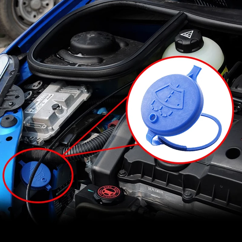 

1 Pcs Windshield Wiper Car Washer Fluid Reservoir Cover Water Tank Bottle Lid Cap For Peugeot 106 206 207 406 5008
