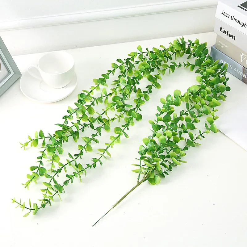 120cm Artificial Plant Wall Hanging Eucalyptus Leaf Wreath Decoration Outdoor Landscape Wedding Road Guide