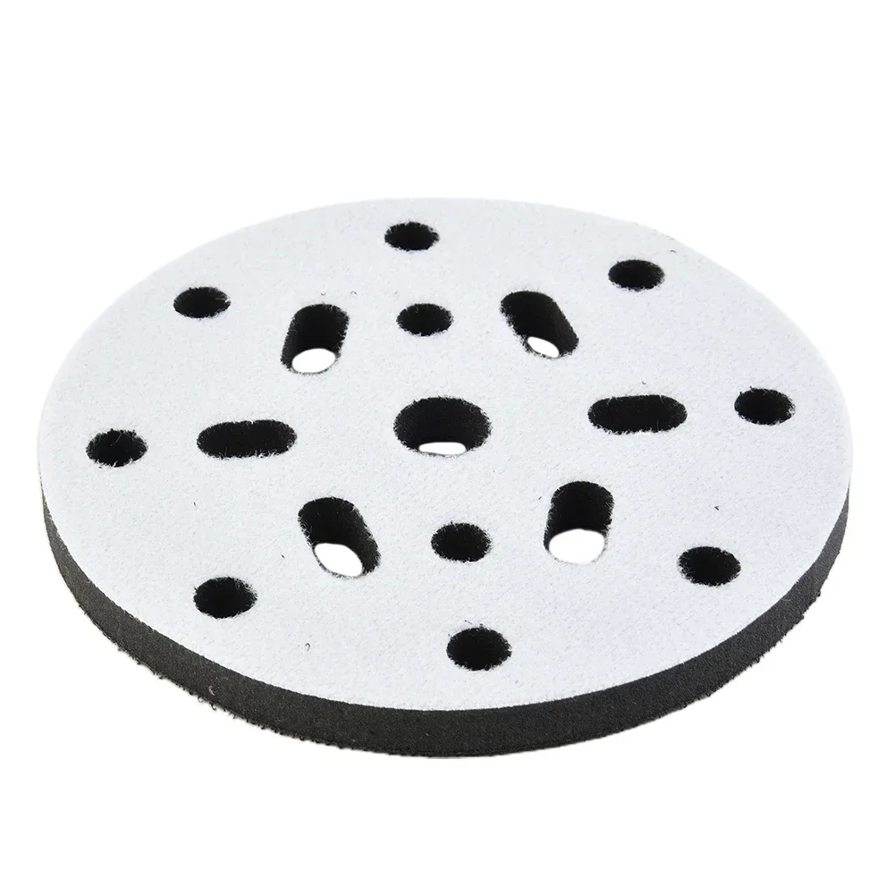 Imagem -03 - Almofada de Interface de Tamanhos 150 mm Moinho Seco Esponja de Junção Macia Almofada de Lixa Polegadas 17 Furos Multifuncional para Lixar Almofadas