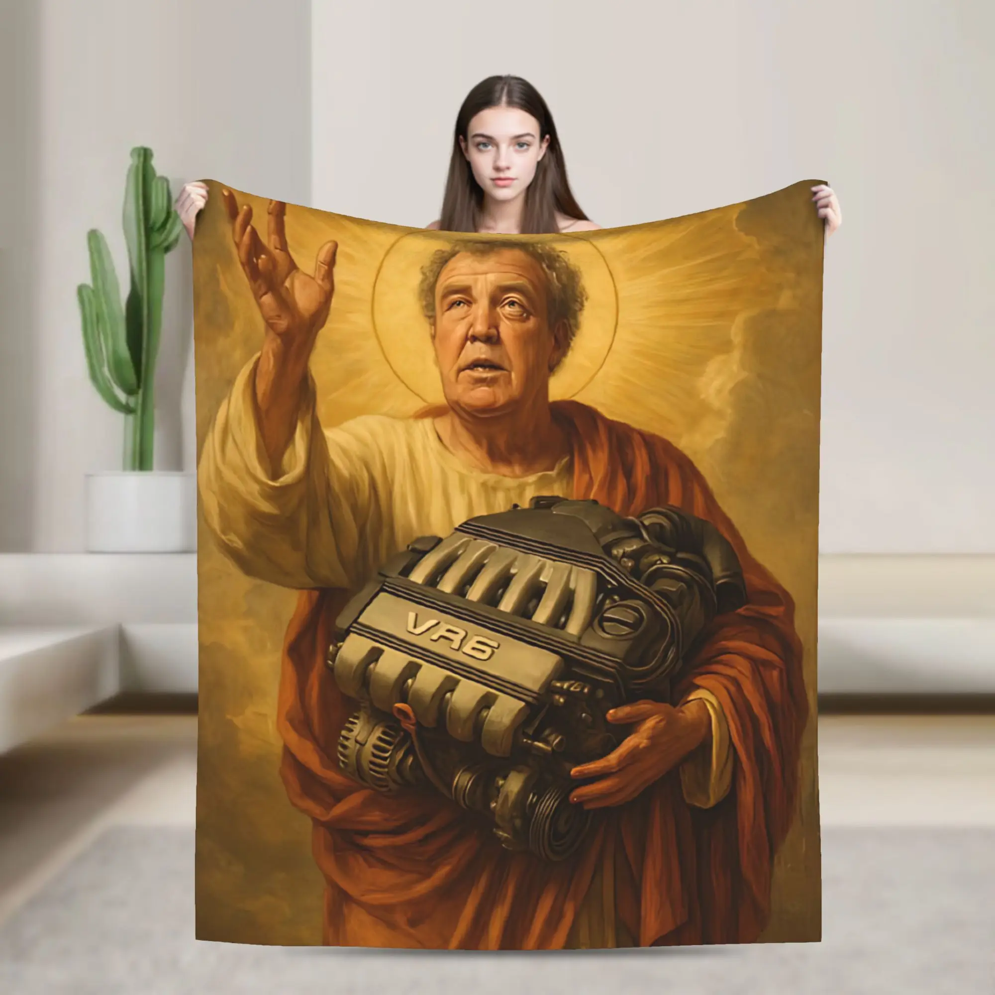 Jeremy Clarkson Protect us from Electric Motors Blanket Multi-size Warm Cozy Fluffy  Throw Blankets for Couch Sofa and Bed