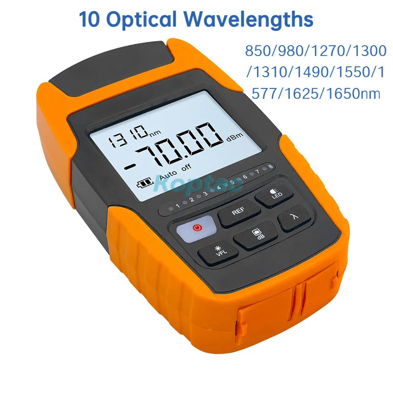 Wielofunkcyjny światłowodowy miernik mocy optycznej TL530 Potężne oświetlenie LED OPM Opcjonalnie: Testowanie sieci czerwonego światła VFL FTTH