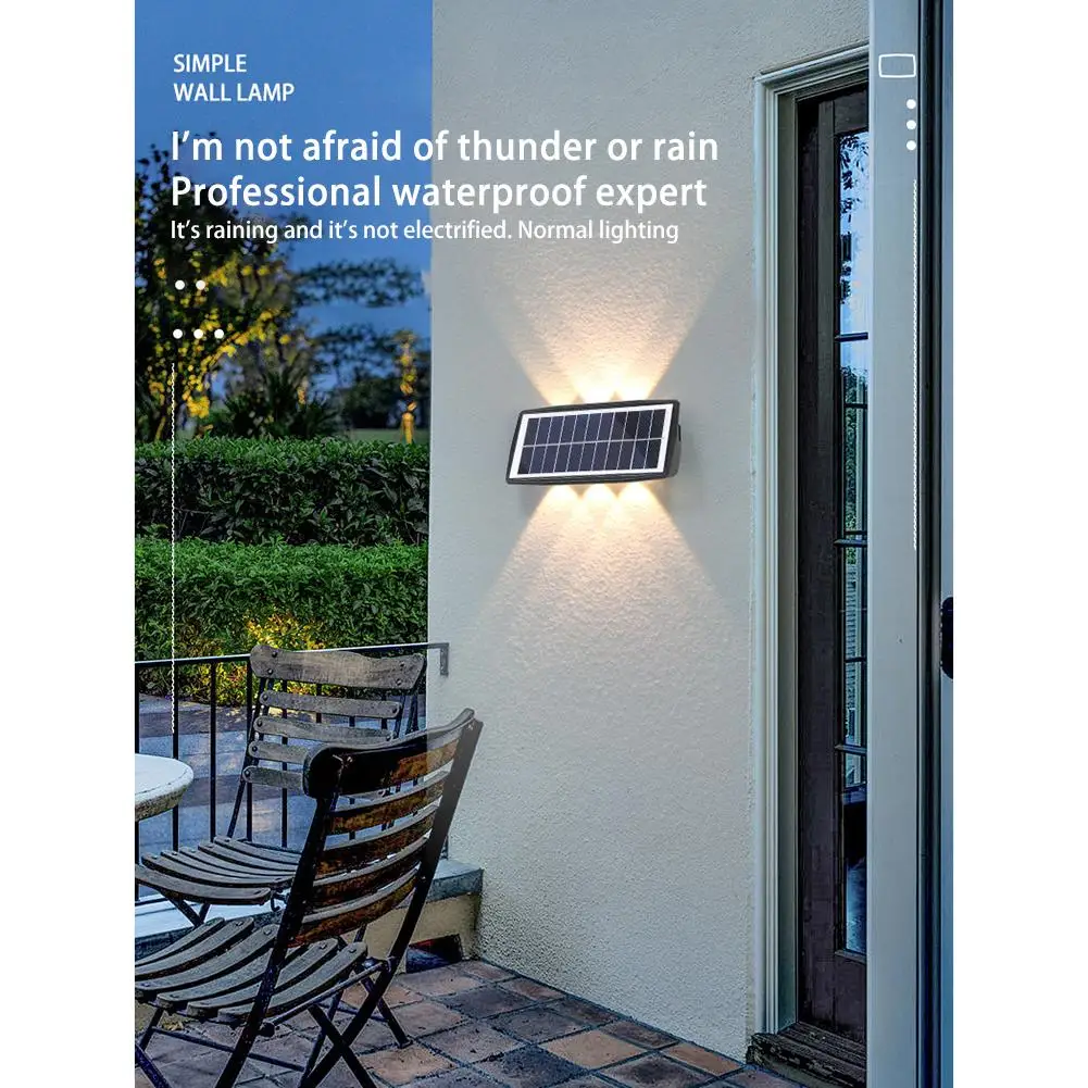 Luces Led solares de pared para exteriores, lámparas de inducción automática impermeables Ip65, para decoración de vallas de jardín y patio