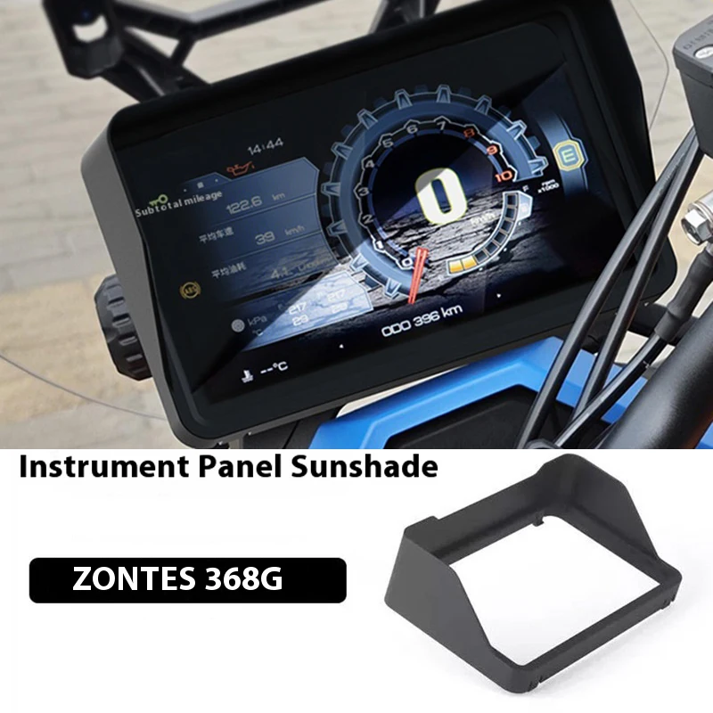 جديد ل ZONTES 368G G368 368 G 2024 دراجة نارية لوحة القيادة ظلة الحرس المضادة للوهج مقاومة للأشعة فوق البنفسجية أداة غطاء شاشة