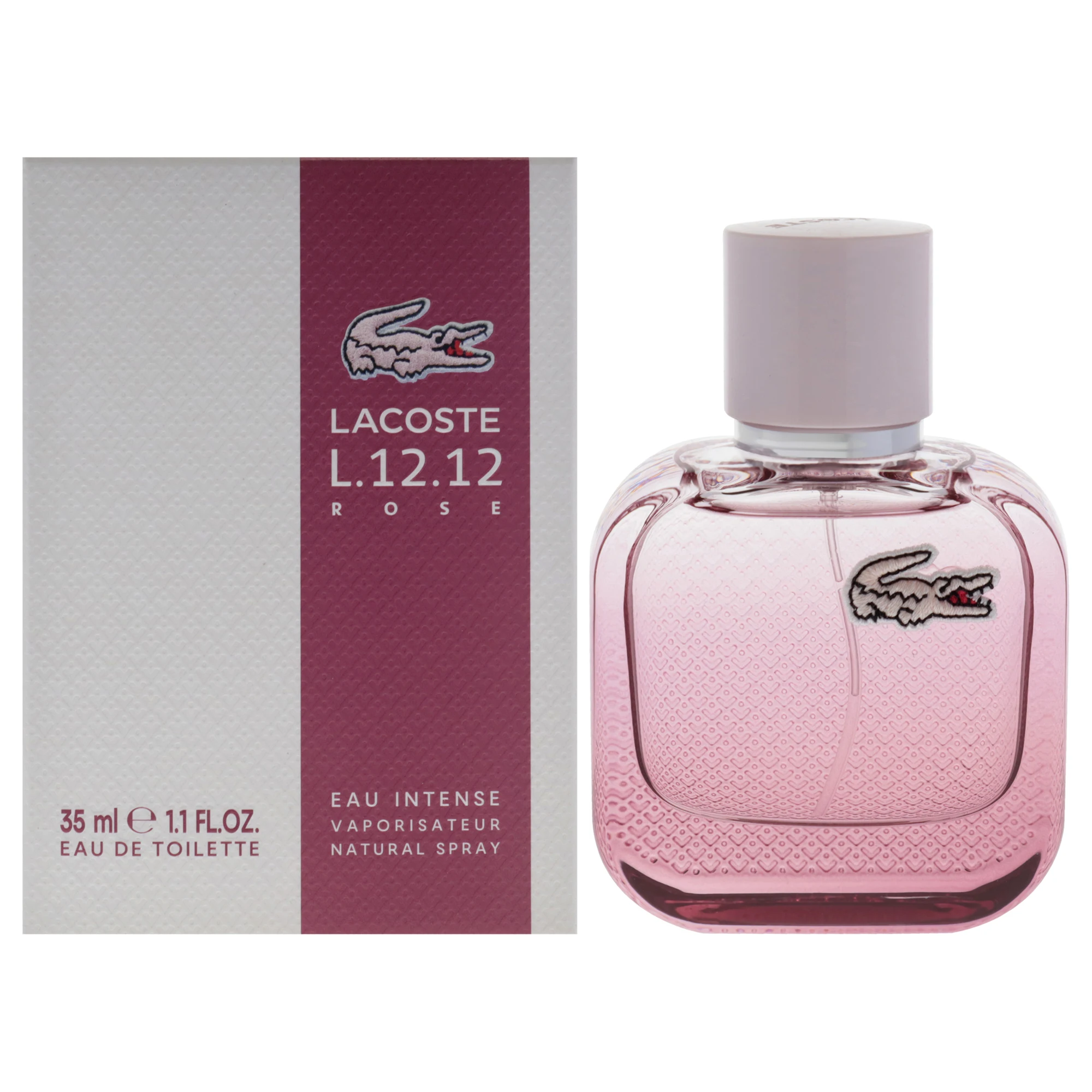 Lacoste Eau De L.12.12 Rose Eau Intense van Lacoste voor dames - 1,1 oz EDT-spray