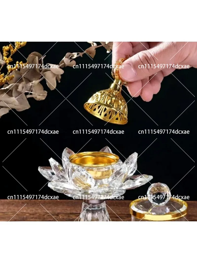 Crystal glass incense burner set, luxury diamond design, stick incense holder for home wedding Ramadan decoration