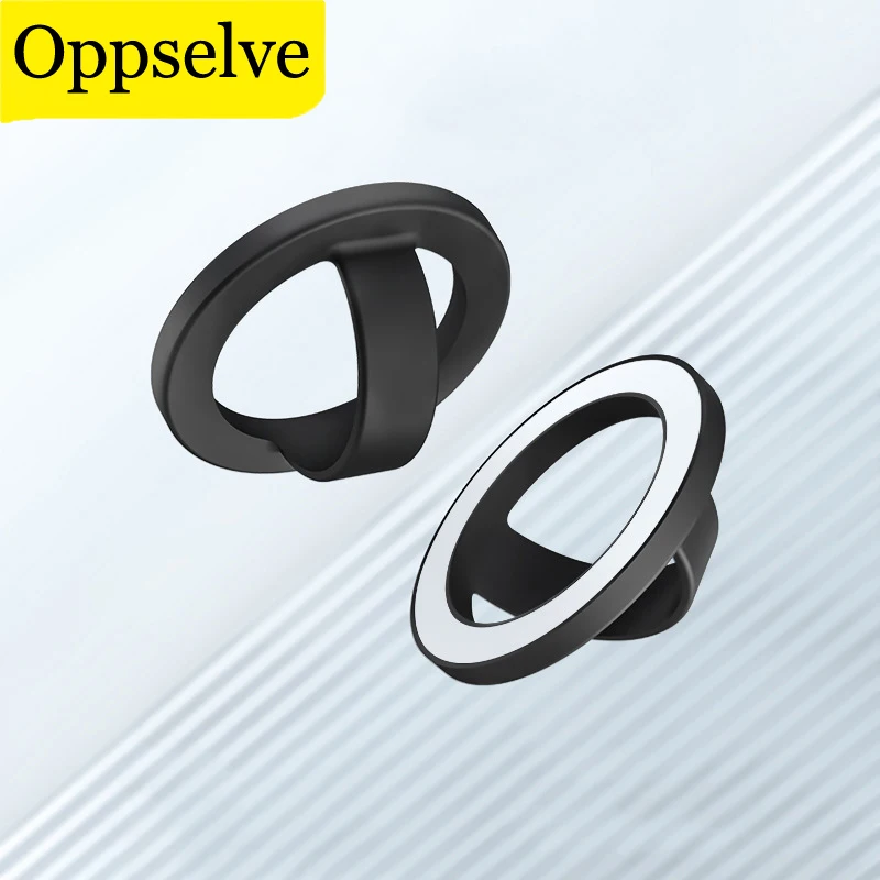 Silicone Magnetic Finger Ring Holder For iPhone 16 15 14 13 12 Pro Max Plus Portable Remove Ring Loop Stand Durable Grip Mount