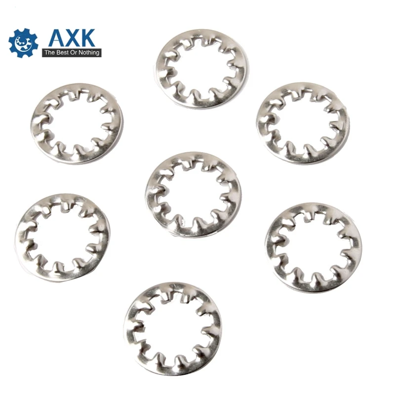 M3 M4 M5 M6 M8 M10 M12 SUS304 DIN6797J 304 Stainless Steel A2 Internal Toothed Shakeproof Washers Lock Washer GB861.1 3 4 5 6 MM
