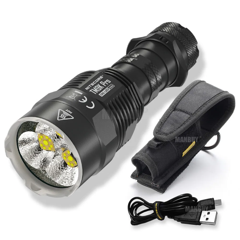 

NITECORE TM9K Pro 9900 Lumens White Light SAR Flashlight Spotlight 5000mAh Li-ion Battery USB-C Charging Military Outdoor Search