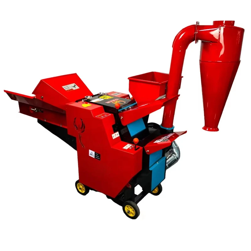 

Automatic feed silage straw hay crushing chaff cutting machine forage feed processing machine 4800 kg/h