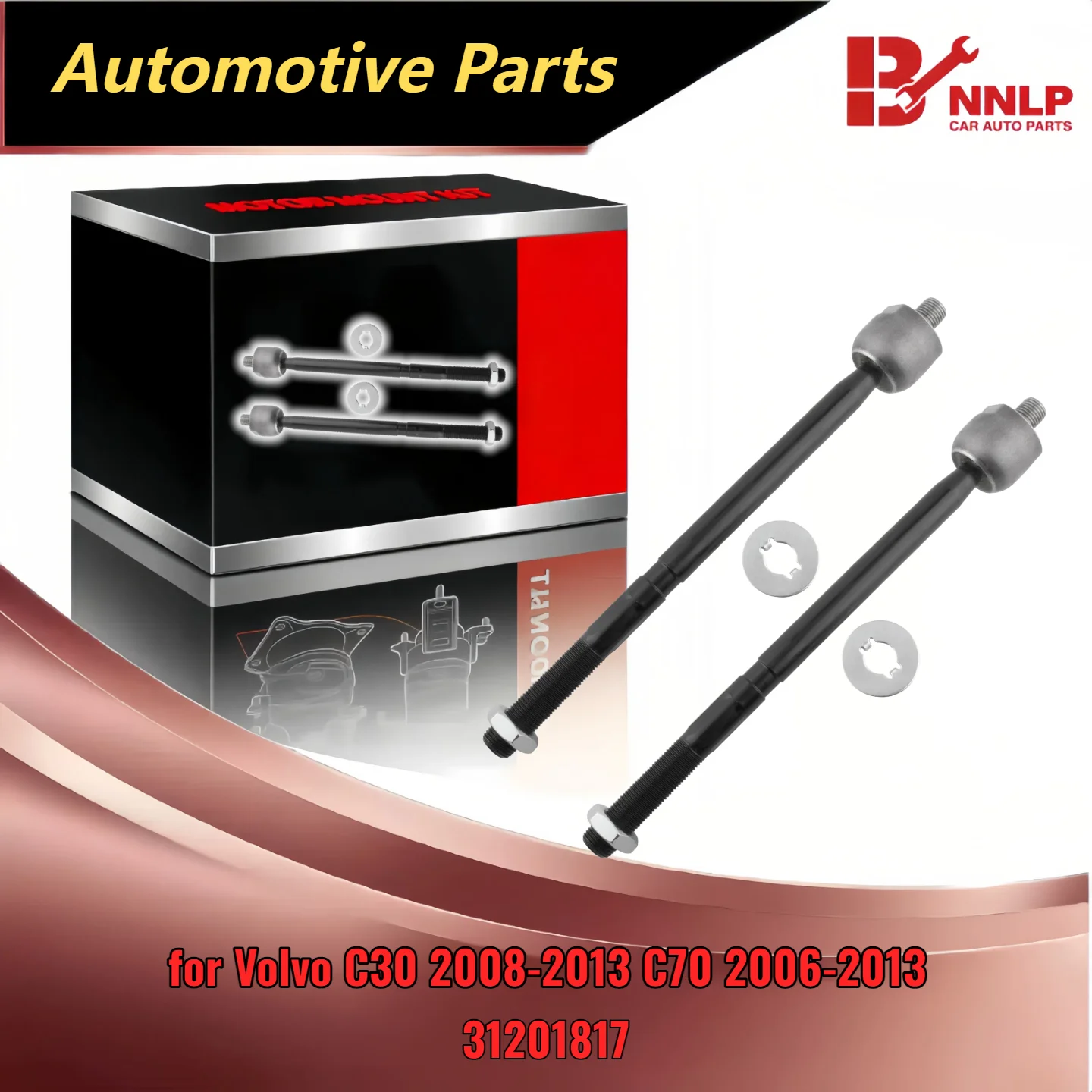 

Комплект из 2 передних внутренних наконечников рулевой тяги для Volvo C30 2008-2013 C70 2006-2013 с 31201817