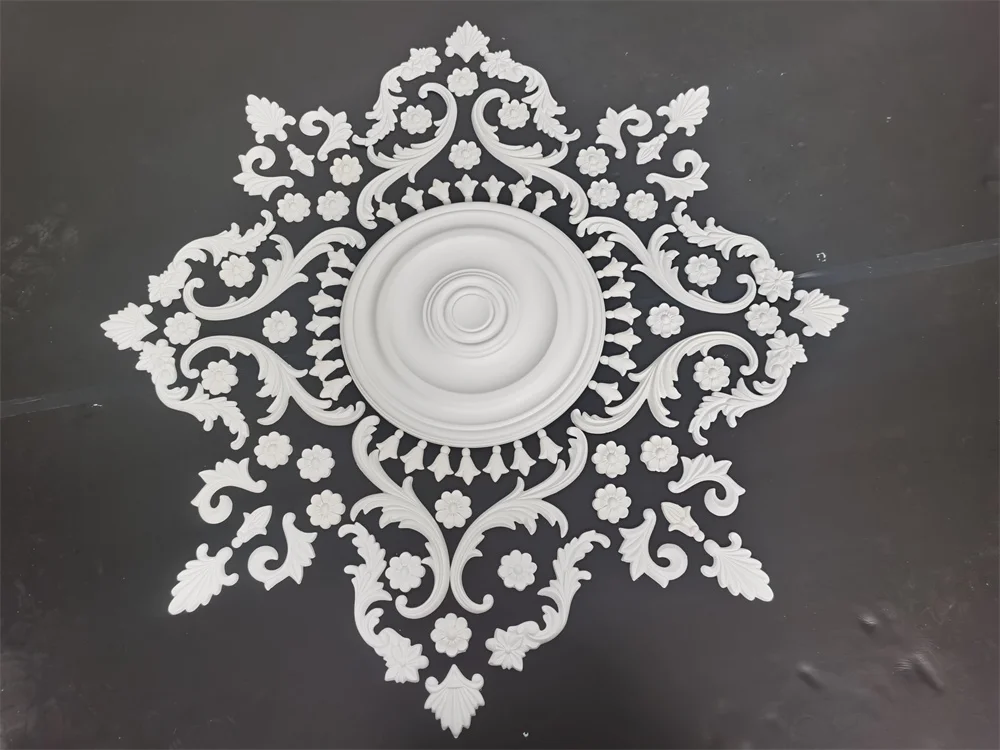 Ceiling medallion decorative modeling anti-pollution recyclable housing 2025 hot sale