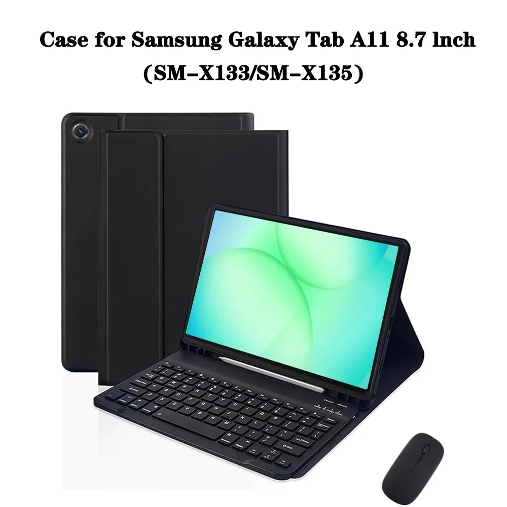 

Case for Samsung Galaxy Tab A11 8.7 lnch,Detachable Bluetooth keyboard Cover for Samsung Galaxy Tab A11 8.7 lnch SM-X133 SM-X135