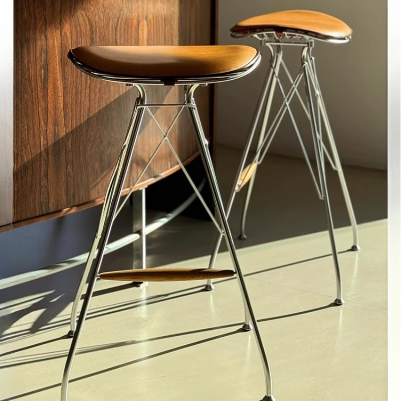 Bancos de bar personalizados para festa, estilo nórdico, único, criativo, minimalista, ultraleve, moda para adultos, móveis de metal