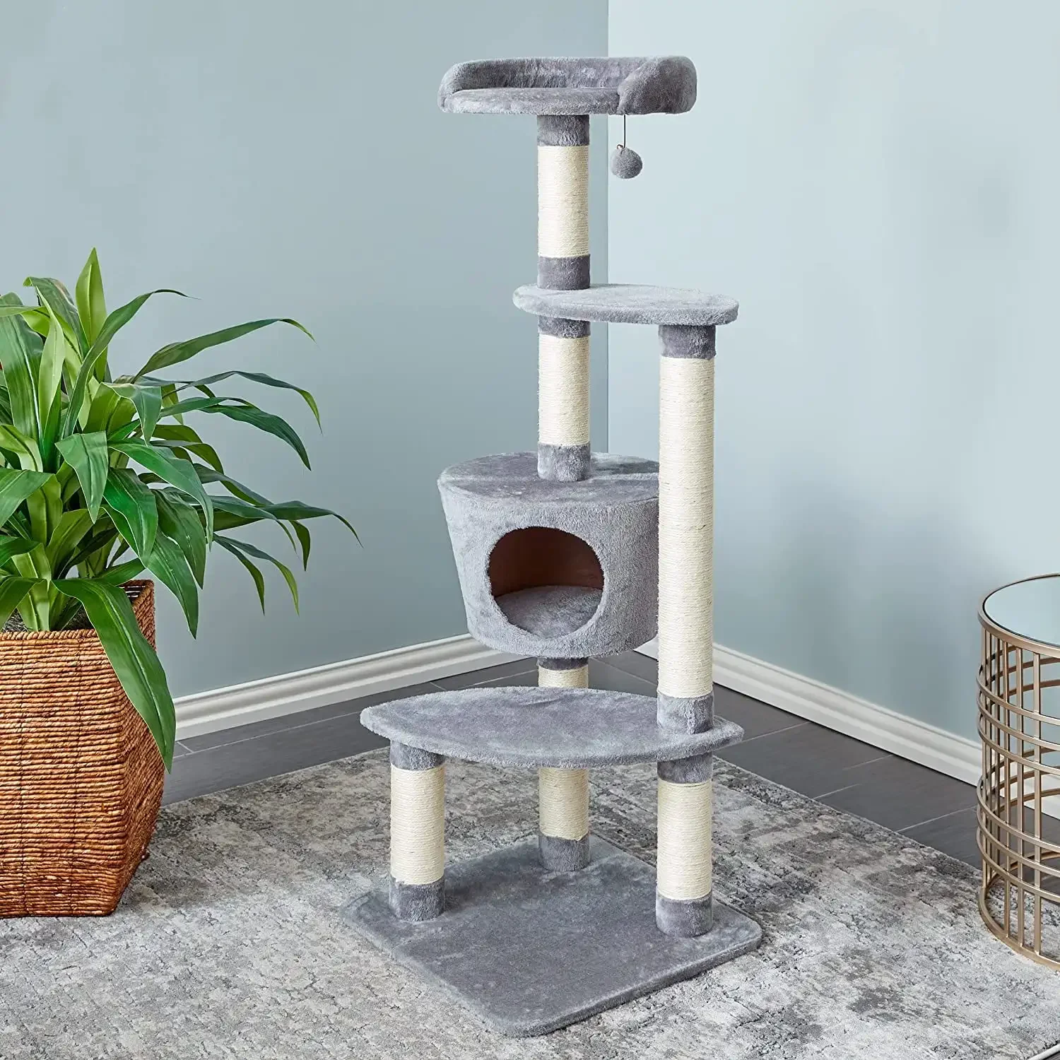 

Two by Douglas 54-inch Cat Tree, Tower, Condo, Scratching Post & Playground