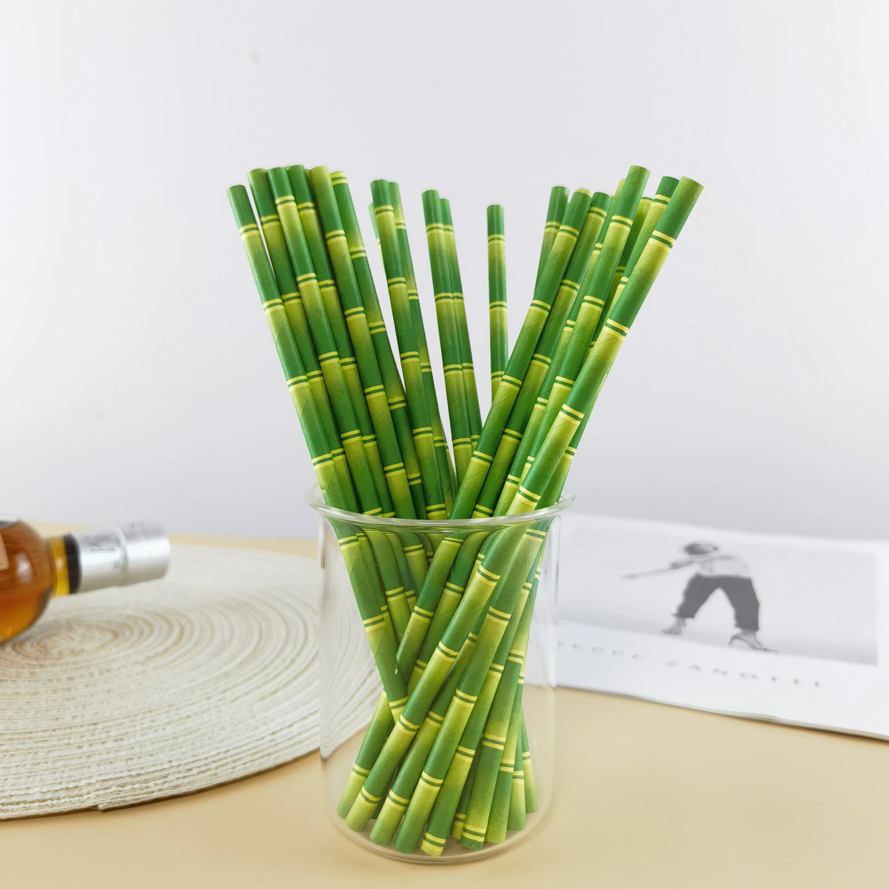 

Biodegradable Disposable Straw by Eco-Friendly for Drink for Canteen,Bar,Shop,Party,Hotel Size for 6*197mm 100pcs