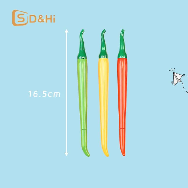 Cayenne Pepper Series Gel Pens 3/5Pcs  Realistic Design Smooth Writing Pen for School Office Desk view 2