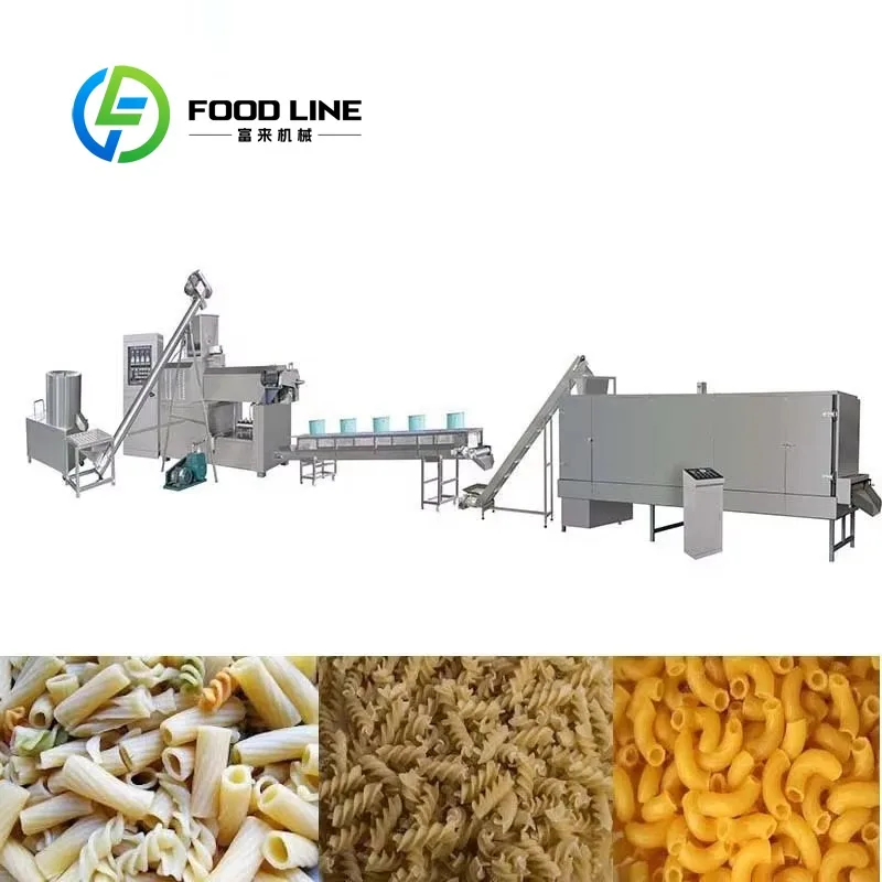 Automatic Macaroni Making Extruder Machine Industrial Pasta Manufacturing Plant Production Line Customized
