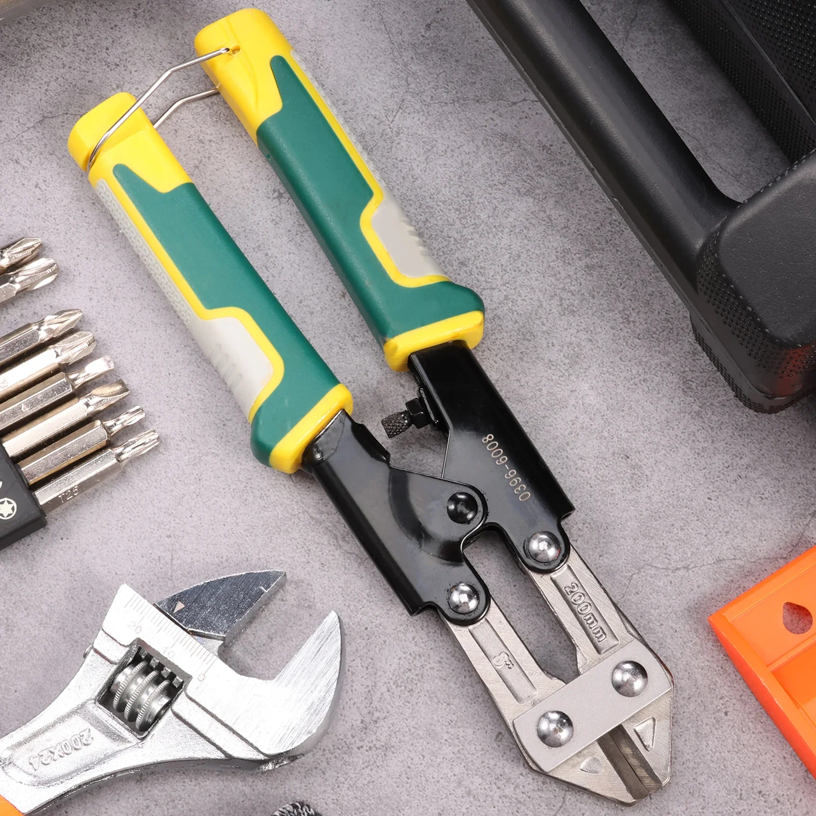 

Мини-кусачки для болтов 8 дюймов, сверхмощные, для тонкой проволоки и кабеля, экономящие силы, из хромованадиевой стали, ручные