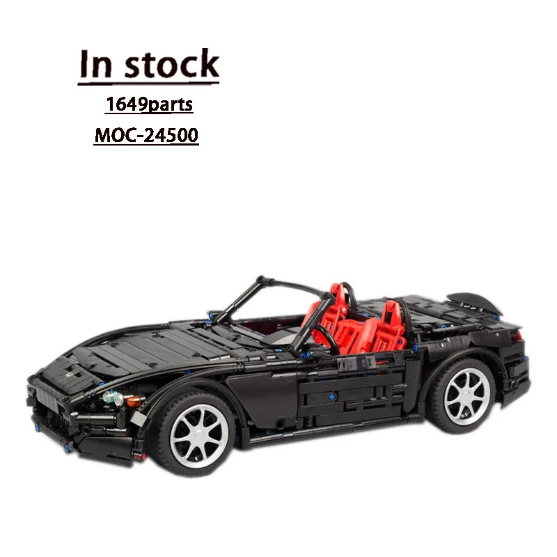 

MOC-24500 Классический черный родстер, гоночный автомобиль 1649, детали, модель строительного блока MOC • креативный строительный блок для мальчиков на день рождения, игрушка