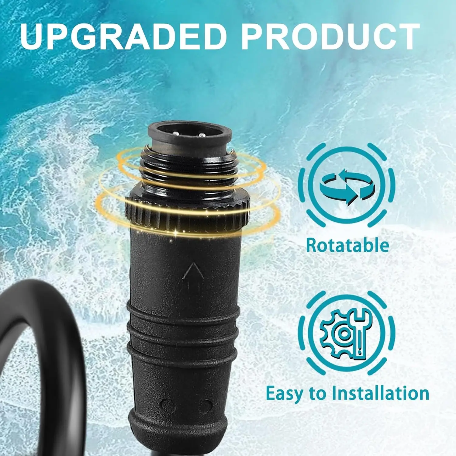 كابل واجهة المحرك اتصال شبكة NMEA2000 مع موصل T متوافق مع محرك ياماها الخارجي 2006-2023 استبدال #4