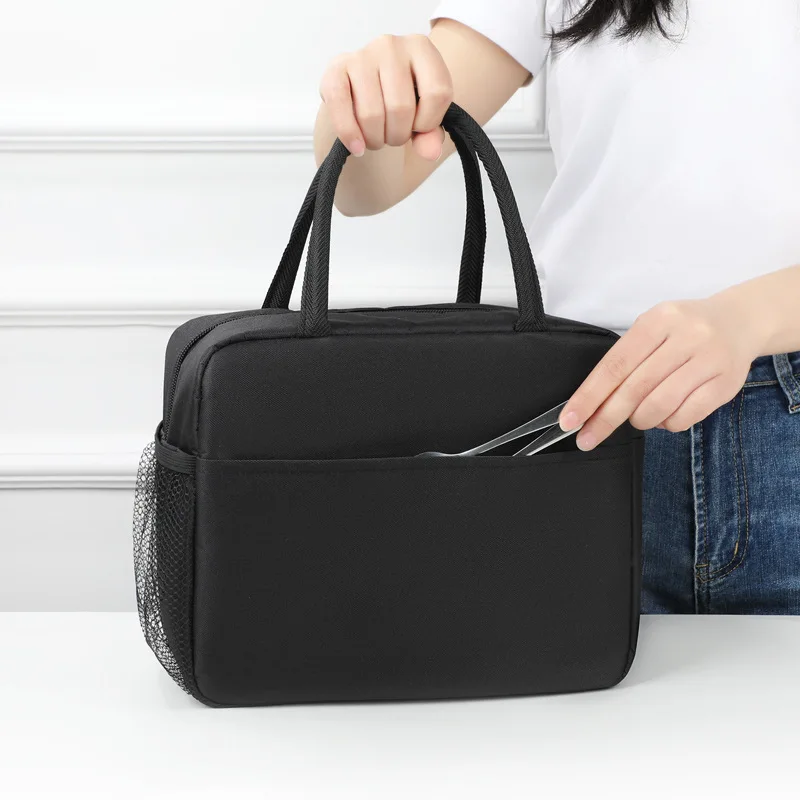 

Oxford cloth thickened hand-held lunch bag portable fresh-keeping and cold-preserving ice pack insulated bag