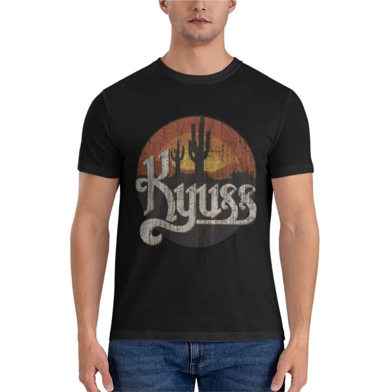 Kyuss Sunset 1987 Graphic T-Shirt mens workout shirts Short t-shirt custom t shirts design your own