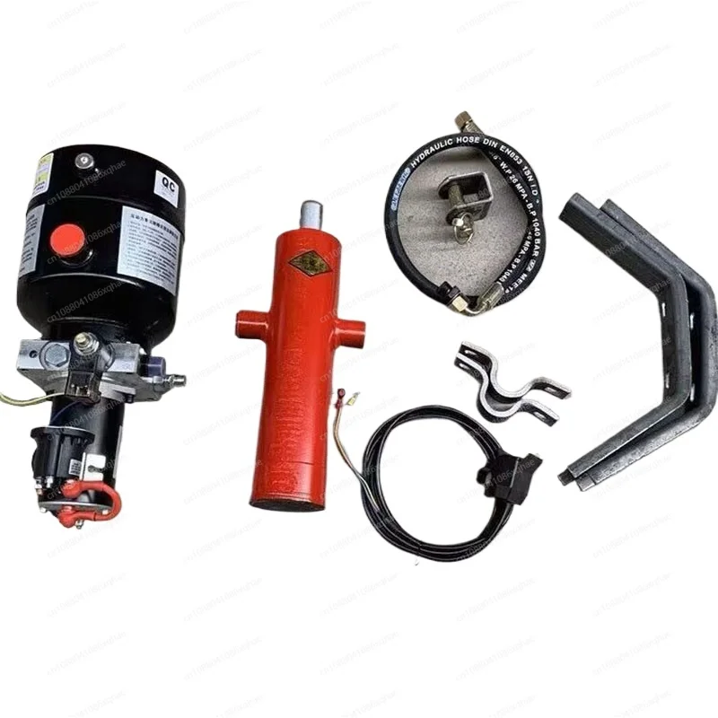 Electric Tricycle Hydraulic Dump Kit Electronically Controlled Lift 12V/24V/48V/60V/72V Dump Hydraulic Modification Parts