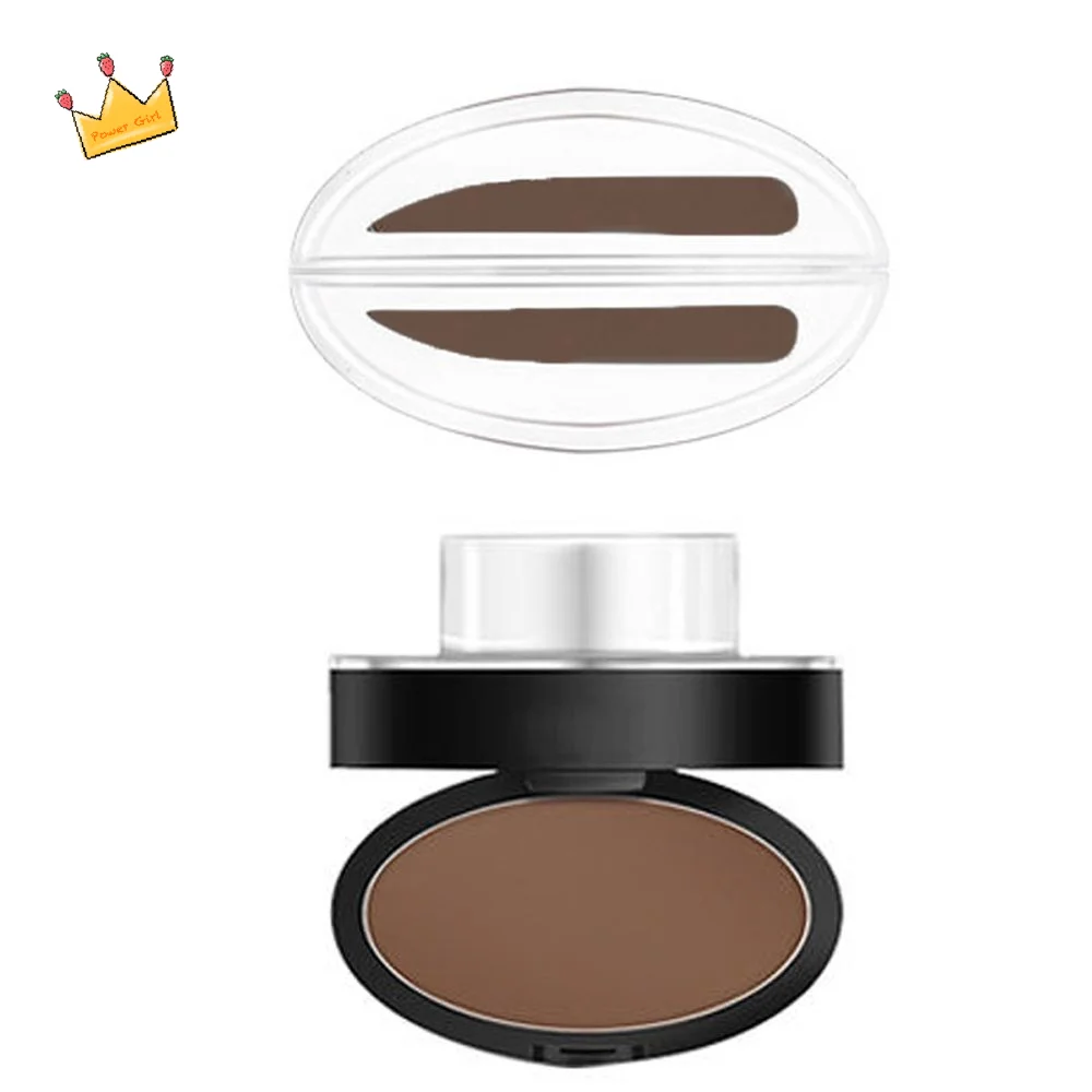 Herramienta de Maquillaje para Cejas: Paleta de Polvo para Cejas de Forma Perfecta y Aplicación Rápida, Sellos de Polvo para Cejas