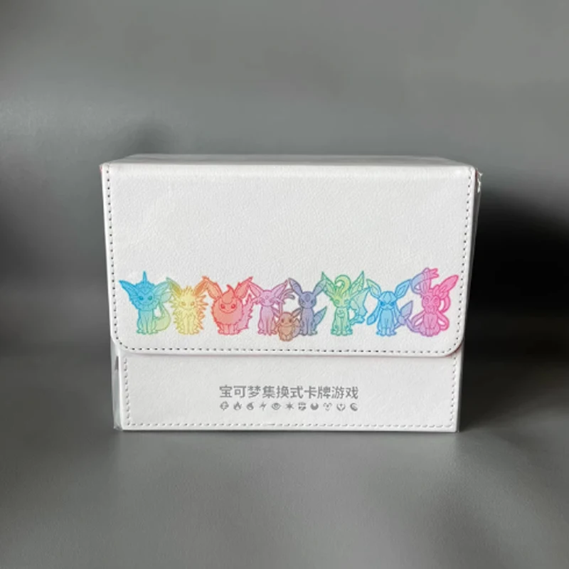 กล่องเก็บการ์ดอนิเมะ PKM TCG ลายอีวุย รุ่นพรีเมียม ความจุขนาดใหญ่ ทนทาน เหมาะสำหรับเก็บการ์ดสะสม ของขวัญ ของเล่น