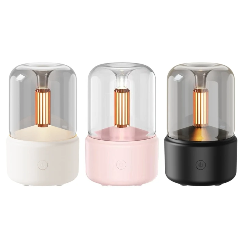 120ML Ultrasonic Cool Humidifier Fogger LED Essential Oil Diffuser for Home