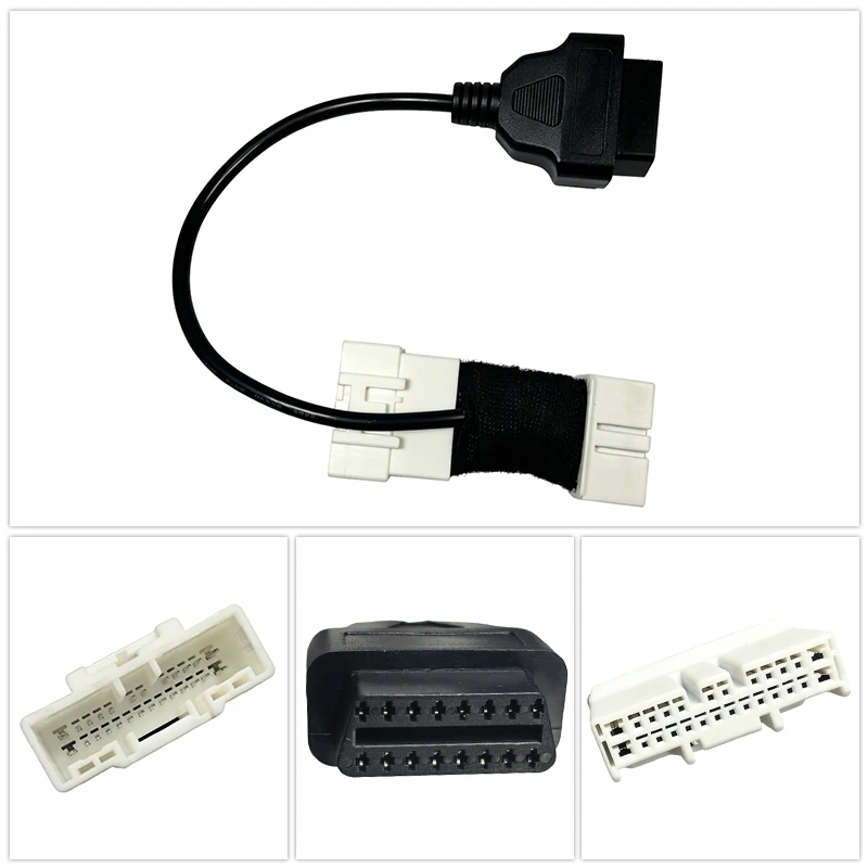 CAN-Bus-Diagnose-Kabelbaum OBD II Adapter für Tesla Model3/Y Highland Juniper Model S/X 1-zu-3 Splitter 26-Pin OBD2-Adapter – Detail 4