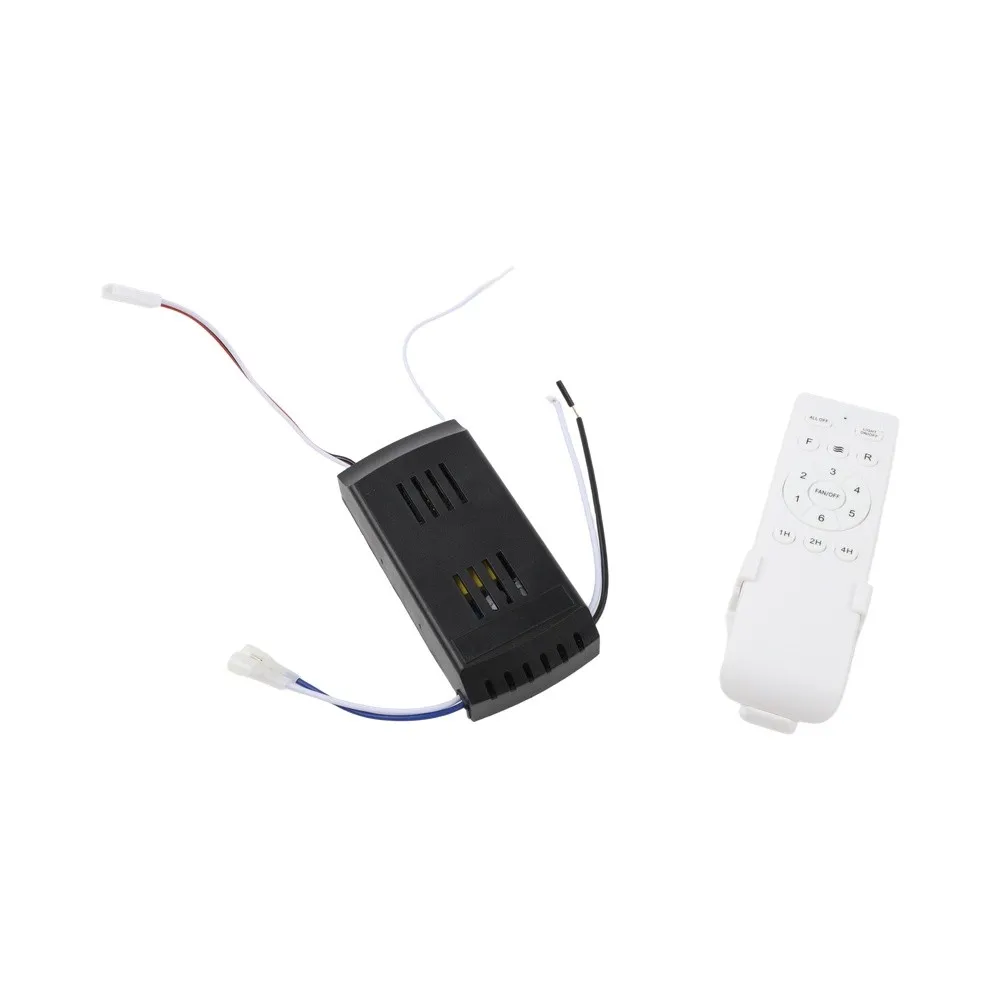 Wireless for fan Control Kit 110V Ceiling for fan Remote ABS Plastic Housing Silicone Button Design Copper Wire Connection