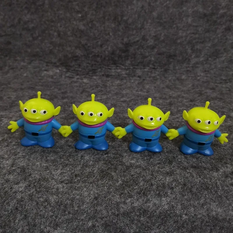 Alien Anime Toy Story Figurka akcji Pvc Model Lalka Samochód i ozdoby na biurko Kolekcja Dziecko Śliczne zabawki Prezenty 12szt 4cm