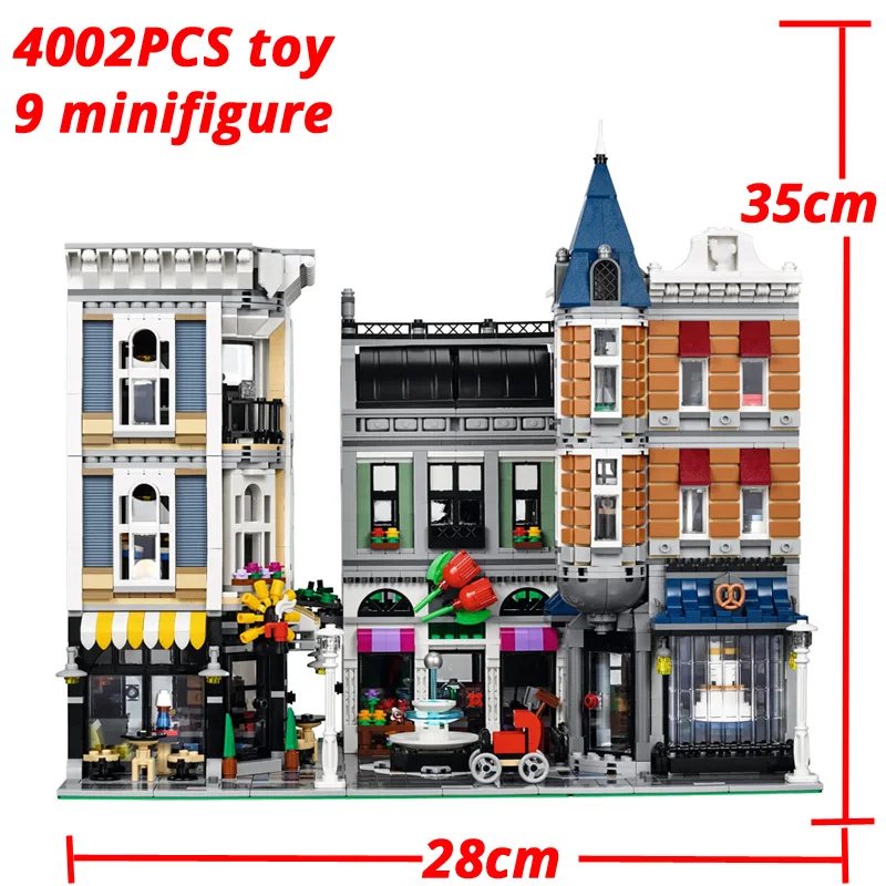 

4002PCS City Center Assembly Square Building Blocks Bricks Birthday Christmas Girls Toys Compatible With 10255 15019