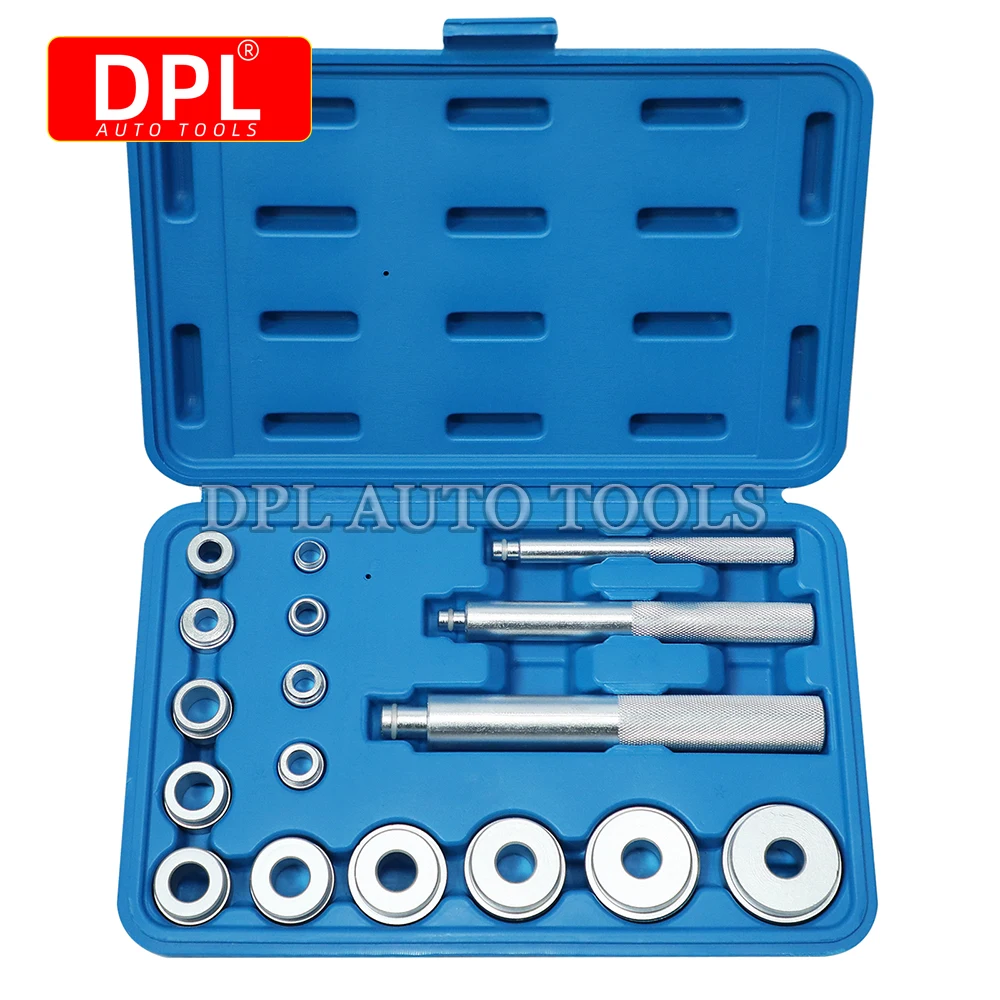 17PCS/Set Wheel Bearing Race Seal Bush Driver Master Tool Kits Aluminum Axle Install Remove Car Repair Disassembly Tools