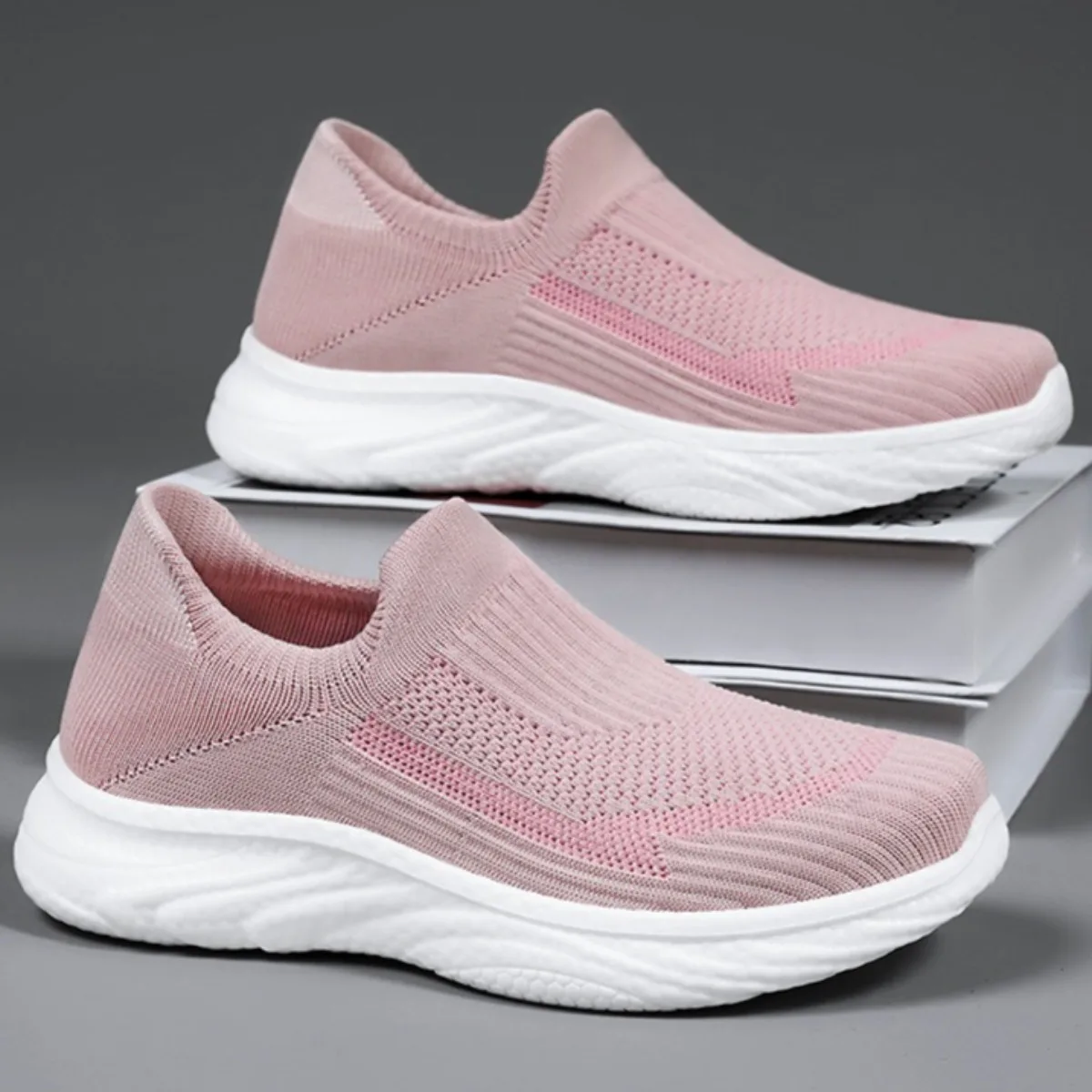 

Women's Luxury-Inspired Slip-On Loafers - Flat Couple Shoes, Breathable Comfortable All-Match Footwear for Daily & Casual Wear