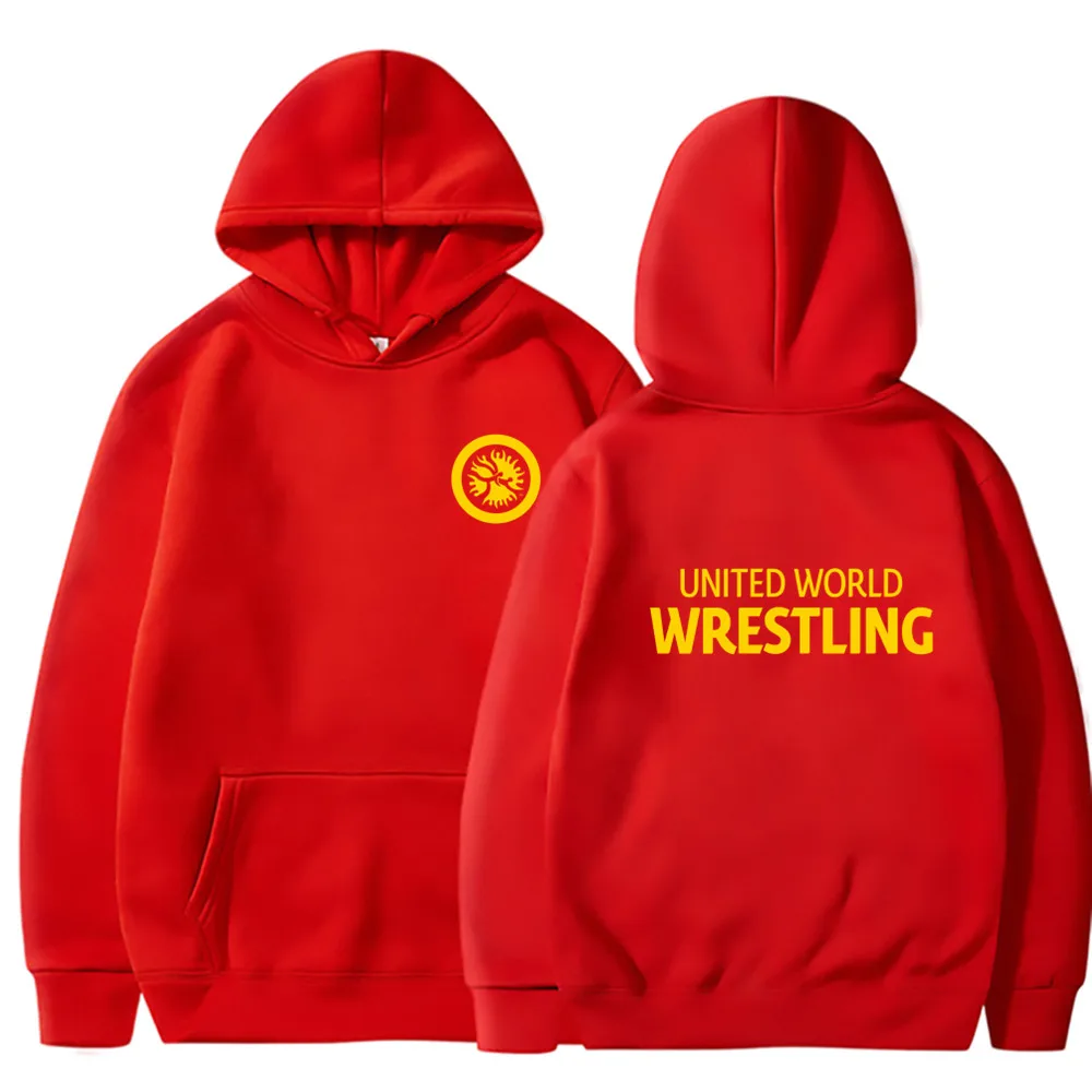 Herbst Winter United World Wrestling Sweatshirt Coole Herren Pullover Mode UWW Hoodies Unisex Streetwear Tops – Detail 11