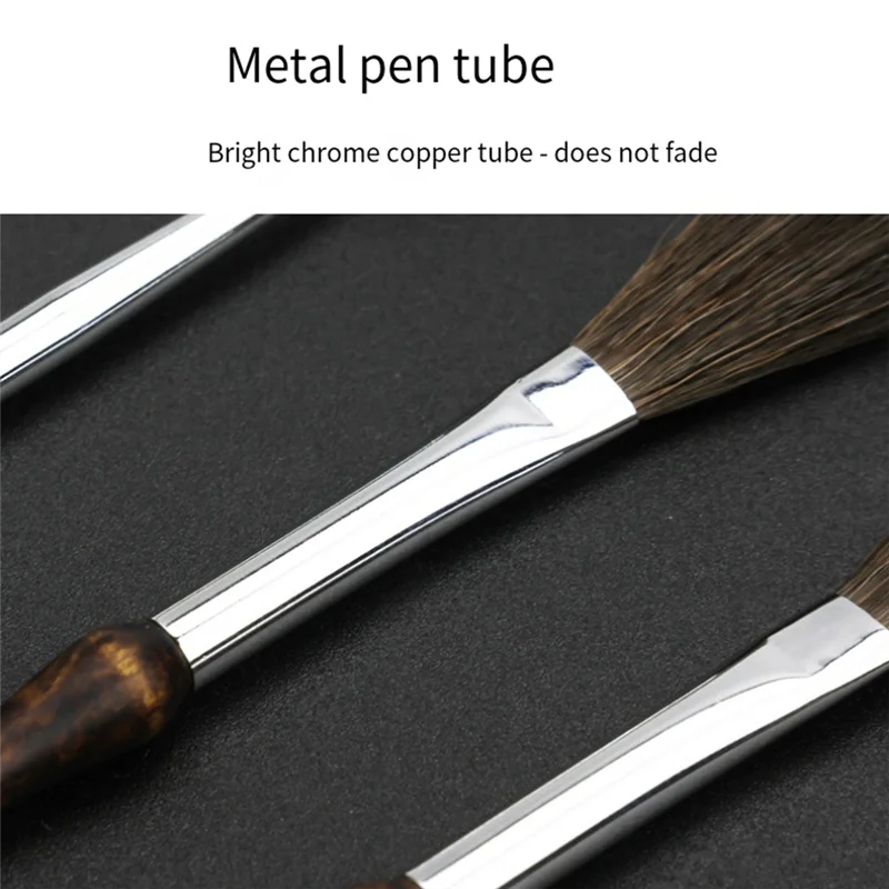 ABKO-Pinstripe Brush Kit- Professional Striping Tools(3 Pieces), Includes Long Liner, Script, Scroll, Rigging Brushes Rigger