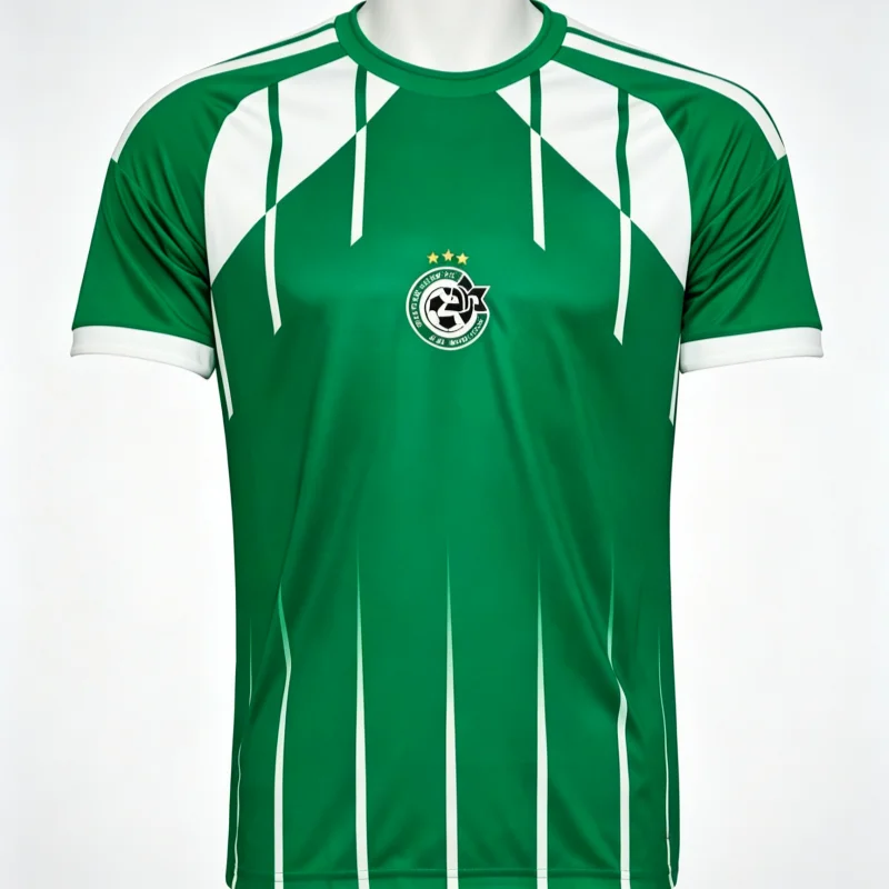 2026 Maccabi Haifa Fußball-Fan 3D-Druck Sommer-Sport-T-Shirt Atmungsaktiv Schnelltrocknend Street-Familienkleidung Eltern-Kind – Detail 2