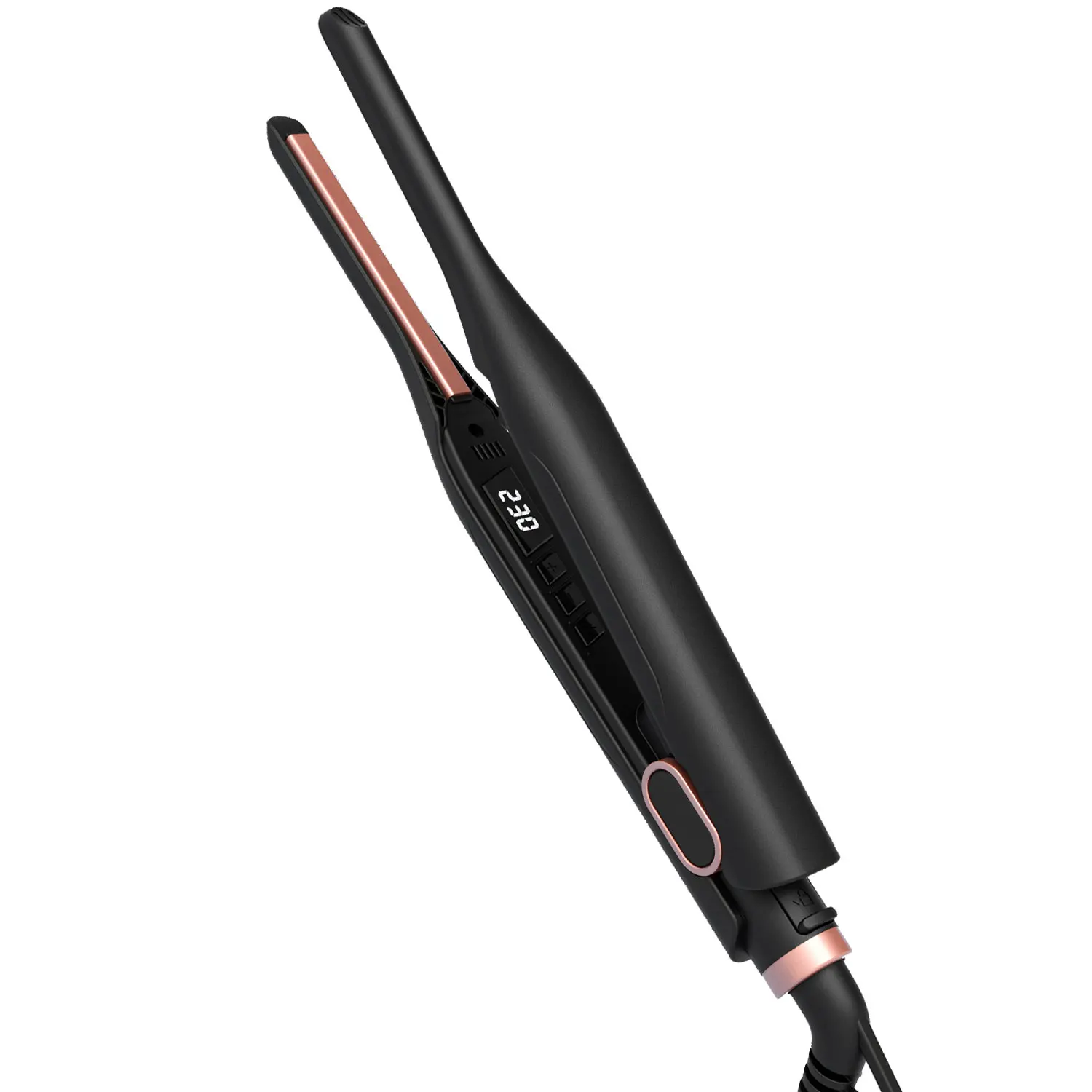 3/10 Inch Pencil Flat Iron, Mini Flat Iron Hair Straightener, Small Flat Irons for Short Hair, Skinny Beard Straightener for Men