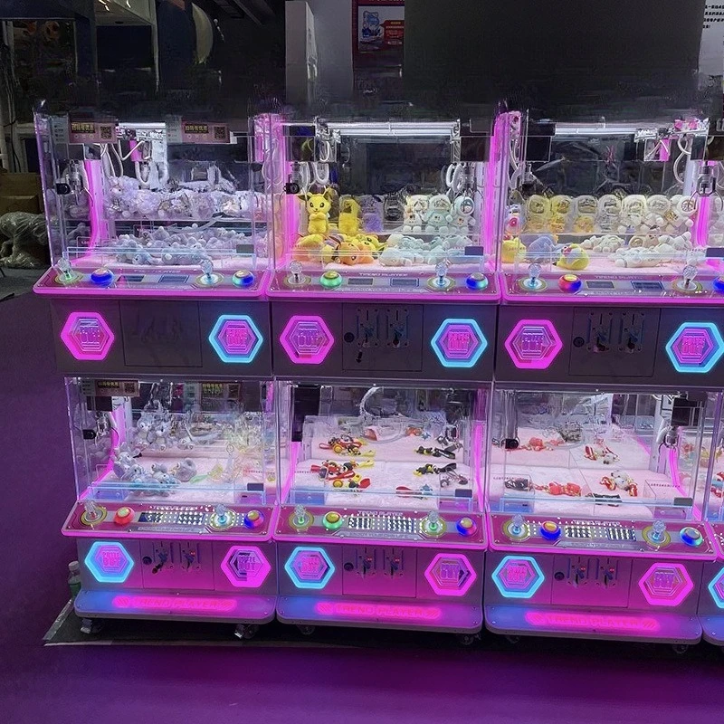 Four-person boutique doll grabbing machine Clip doll machine Coin-operated mini doll grabbing machine Commercial