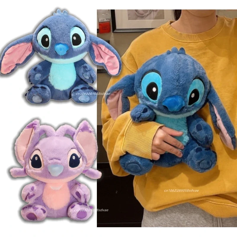 

Adorable Stitch Plushies Soft Lilo & Stitch Angel Stuffed Toys Cuddly Plush Toy Appease Doll Sofa Bed Throw Pillow Home Decor