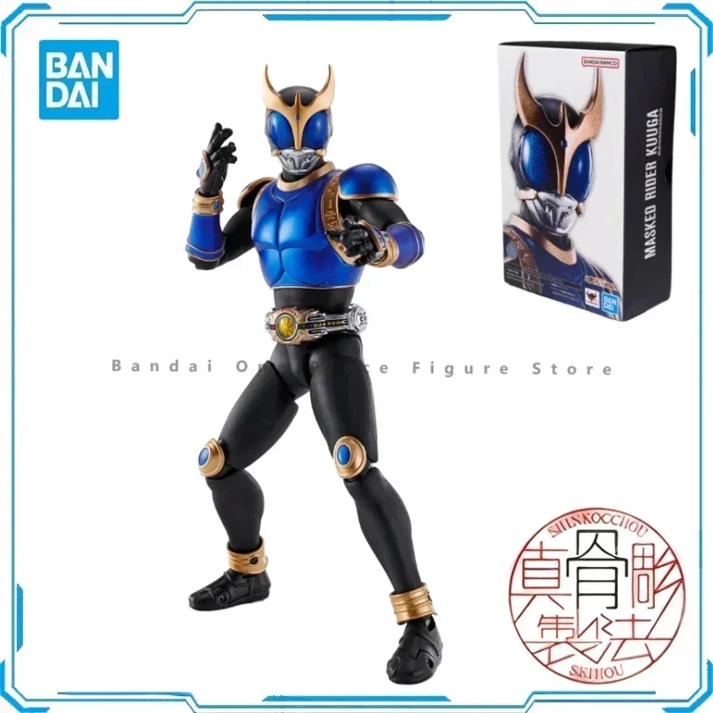 В наличии оригинальная скульптура SHF Bandai Real Bone Kamen Rider Kuuga, сублимированная фигурка азурного дракона в форме игрушки, подарочная модель, аниме