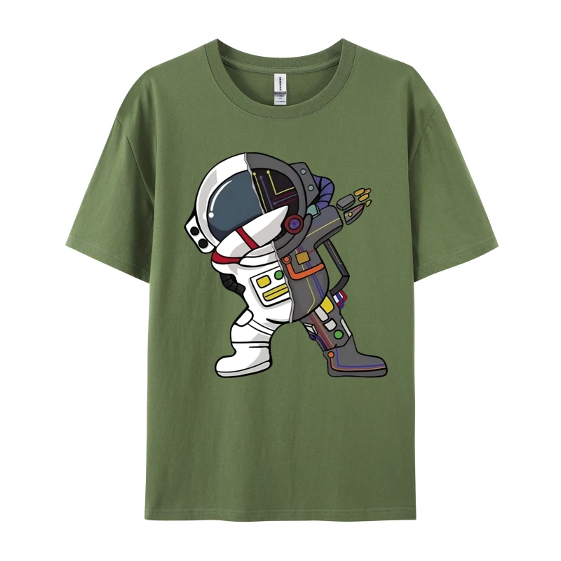 

Enthusiasm Dab Astronaut Happy Dancing Casual Tees Mens Designer Labor Day Tops & Tees Group Cute Cartoon Printed T-Shirt Man