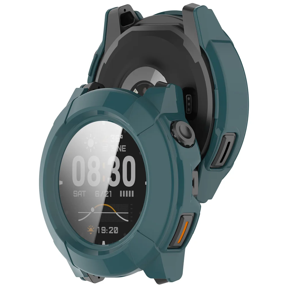 حافظة 2 في 1 لهاتف كوروس نوماد غطاء صلب للكمبيوتر الشخصي مع واقي شاشة من الزجاج المقسى ساعة تغطية واقية لساعة كوروس نوماد