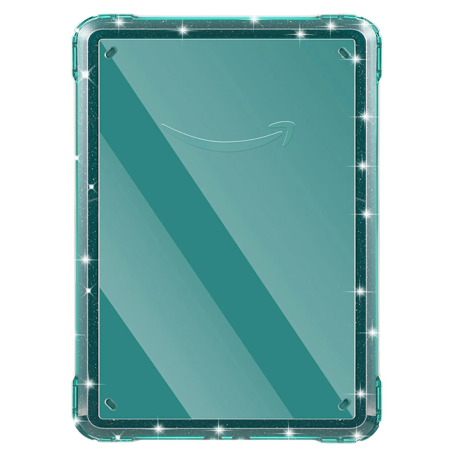 

For Amazon Kindle Paperwhite (2024) Case Anti-Scratch TPU + PC Tablet Cover - Glitter Blackish Green