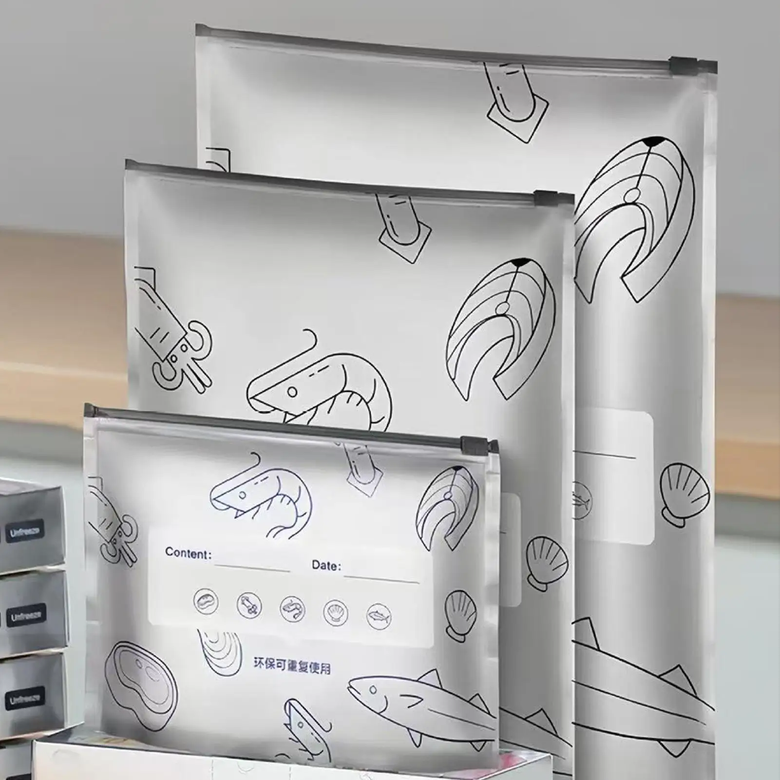 30 Stück Aluminiumfolien-Aufbewahrungsbeutel mit Gefrierfach, versiegelte Organizer, Lebensmittelverpackung, wiederverwendbare Speisekammer, geruchsdichte Tasche, Küche, unverzichtbar
