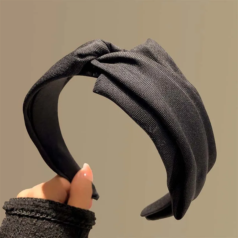 

High Crown Wide Headband for Women, Non-Slip Retro Hair Hoop for Voluminous Look Face Washing Work Commute Hair Accessories
