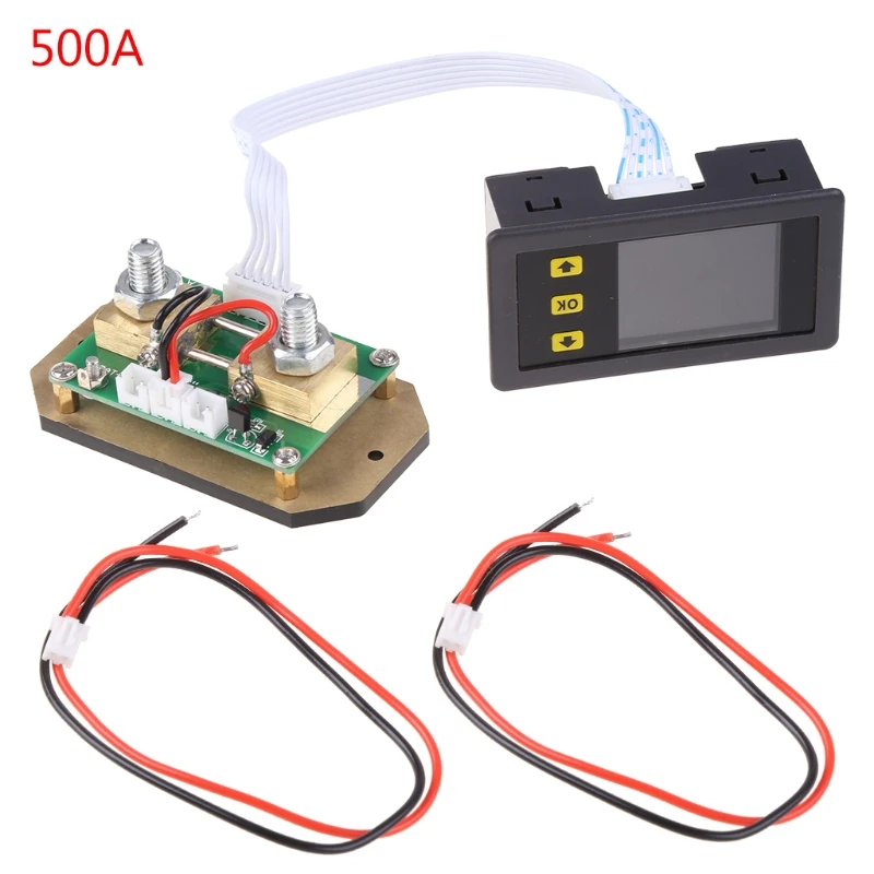 Portable Ammeter 1.8-inch Screen LCD Voltage Current Combo Meter 2 Way Detection Suitable for Measurement Compact-size